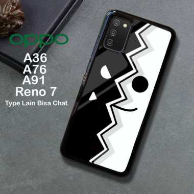 Custom Case TPU 3D Casing Softcase Tempered Glass Cover Belakang Hp 3D Oppo A54, Reno 7, A36, A76, A