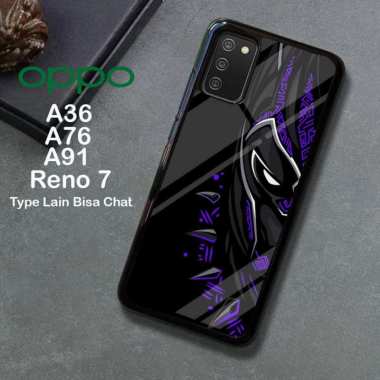 Custom Case TPU 3D Casing Softcase Tempered Glass Cover Belakang Hp 3D Oppo A54, Reno 7, A36, A76, A