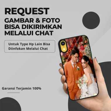 Custom Case TPU 3D Casing Softcase Tempered Glass Cover Belakang Hp 3D Oppo A54, Reno 7, A36, A76, A