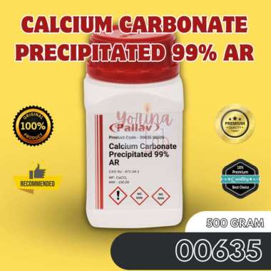 Calcium Carbonate Precipitated 99% AR | CaCO3, 500 gm