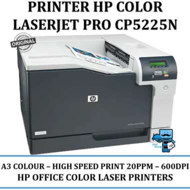 Printer Laser A3 Colour HP CP5225n - A3 Bewarna, 20PPM, 600DPI