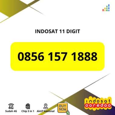 Nomor Cantik Indosat IM3 11 Digit EKor Triple 888 - 4G Ready