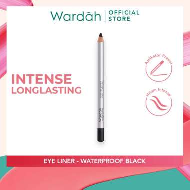 Wardah Eyeliner Pensil 1,14gr - Eyeliner Hitam Waterproof