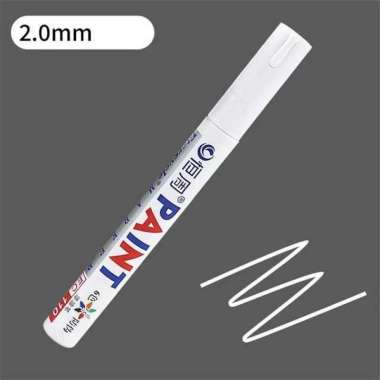 Etercycle Spidol Ban Permanen Waterproof Quick Dry Oil Base Marker 2mm EC110 Penanda Tinta Spidol Wh