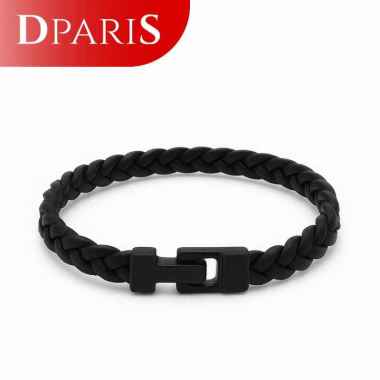 DPARIS Gelang Tangan Kulit Model Kepang TKI177
