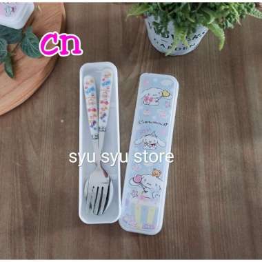 Set garpu sendok Kuromi My Melody Cinnamoroll box fullprint CN