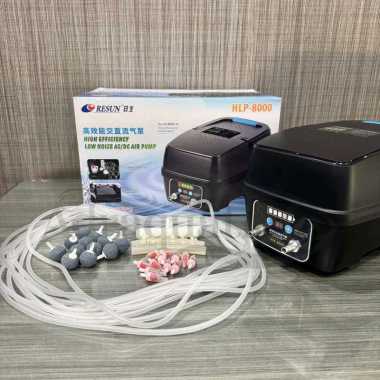 RESUN HLP-8000 AC/DC BATTERY AIR PUMP AERATOR BATERAI POMPA UDARA AQUARIUM KOLAM ACDC