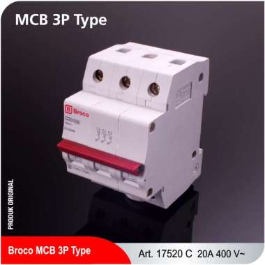 Broco Electrical 17520C MCB 3 PHASE 20A