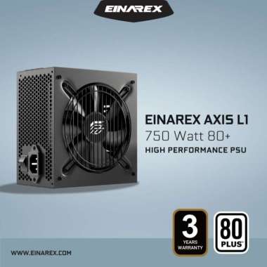EINAREX AXIS L1 750W 80+ WHITE Power Supply | PSU 750Watt 80Plus