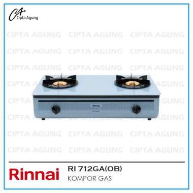 KOMPOR GAS 2 TUNGKU RINNAI RI-712GA(OB) / RI 712 GA OB / RI 712G(OB)