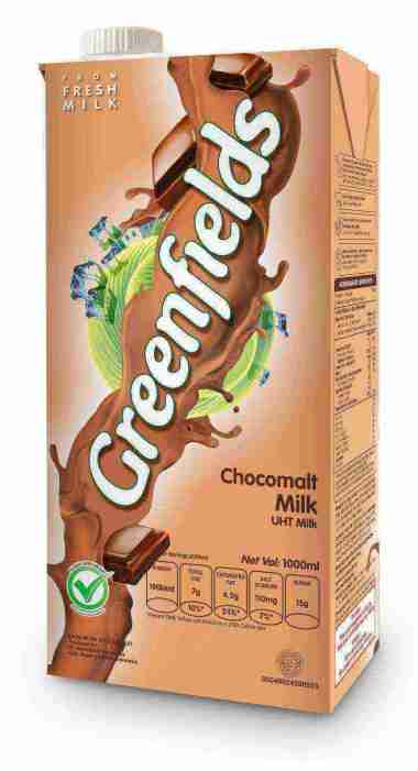 Promo Harga Greenfields UHT Choco Malt 1000 ml - Blibli