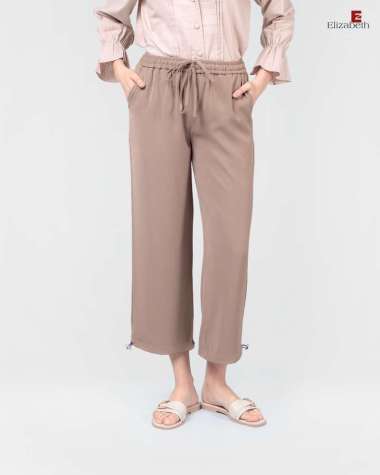 Elizabeth Clothing - Celana Panjang Wanita | Tali Serut 0595-1810 Mocca