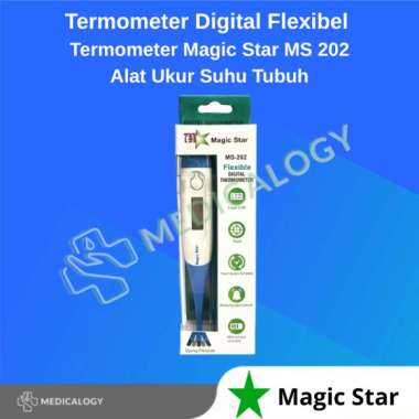 Termometer Digital Flexibel Termometer Magic Star MS 202 Alat Ukur Suhu Tubuh