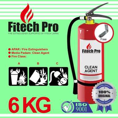 Alat Pemadam Api Ringan Merk FITECH-PRO UKURAN 6KG CLEAN AGENT