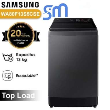 Mesin cuci Samsung 13 kg AI Top Loading WA80F13S5CSE 1 tabung WA80F13 Bespoke