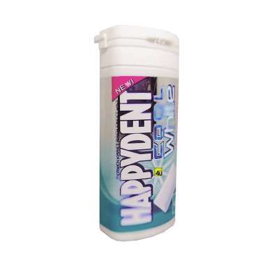 Happydent Cool White - Permen Karet - Tabung KECIL SWEET MINT tosca