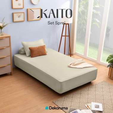 Dekoruma KAITO Misty Grey Set Sprei Microtex Super Single 90x200x30
