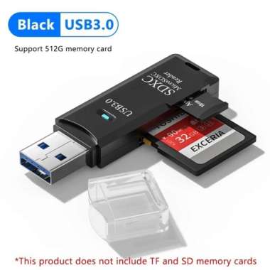 Card Reader USB 3.0 High Speed OTG SD Card MicroSD Kartu Memory