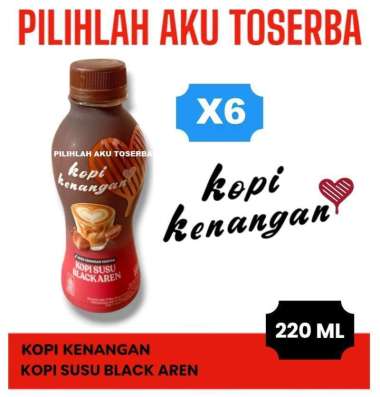 KOPI KENANGAN BLACK AREN 220 ml - ( HARGA 6 botol )