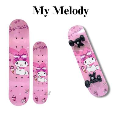 Skateboard Anak Perempuan Papan Skateboard Mainan Anak Full Set S-TANPA DUS MELODI