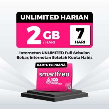Kartu Perdana Smartfren Unlimited 2 GB 7 hari