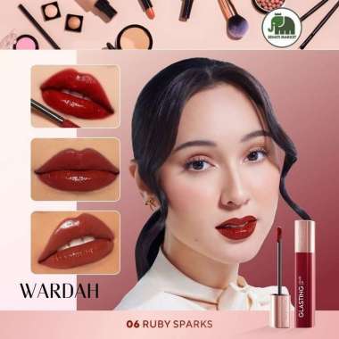 ֍SEHATI֎ WARDAH Liquid Lip Glasting Indonesia | 3.5g 06 Ruby Sparks