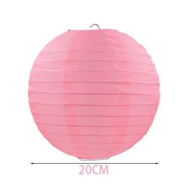 LAMPION KAIN POLOS LAMPION KAIN WARNA WARNI 20CM PINK