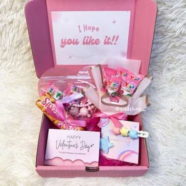 Hampers Giftbox Valentine Coklat Silverqueen Beruang/Kado Pacar/Kado Valentine/Kado Anniversary/Kado