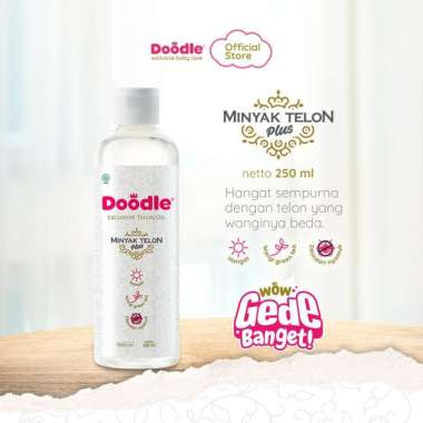 Doodle Minyak Telon Wangi Greentea 250 ml β Kemasan besar - Hangatkan Bayi Newborn β Lavie Baby Hous