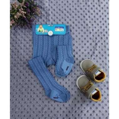 George Baby Legging Stocking Earth Color | Legging Tutup Kaki 0-3M BLUE