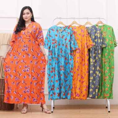 Daster Karina dress kimono rayon adem halus daster wanita busui dress bumil daster kimono viral 2025