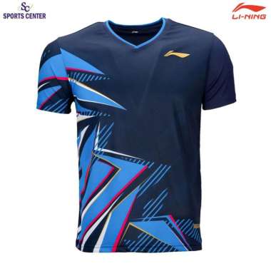 Special Price Kaos / Jersey Badminton Lining Player ATSU803 Navy S