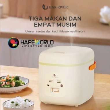 HAN RIVER Rice Cooker Mini 0.8L Penanak nasi 400watt-GARANSI RESMI
