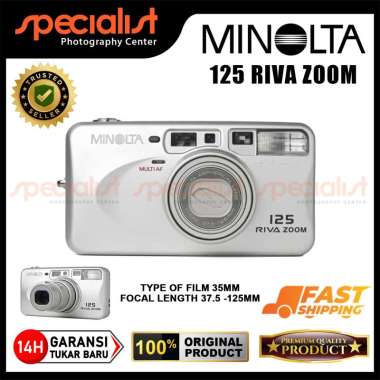 Kamera Analog Minolta 125 Riva Zoom (New Old Stock)