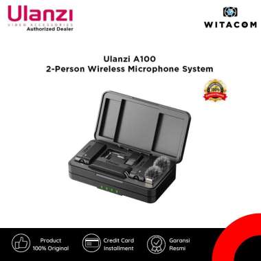 WITACOM - Ulanzi A100 2-Person Wireless Microphone System for Cameras and Mobile Devices - Original