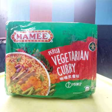 Mie Mamee Perisa Vegetarian Curry isi 5 (5x78gr) Mamee Mie Instant Vegetarian Curry