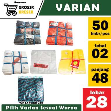 [VARIAN] AC3 - Kantong Plastik Kresek uk 15x34 - 21x40 - 28x48 - 35x52 - 40x65 Merk BOLA API / SUNRI