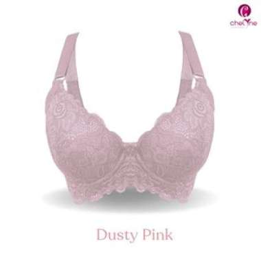 Chelyne BH Wanita V3571 Jumbo - Full Cup Bra Full Brukat Dengan Kawat Penyangga - Big Size Bra 38/44
