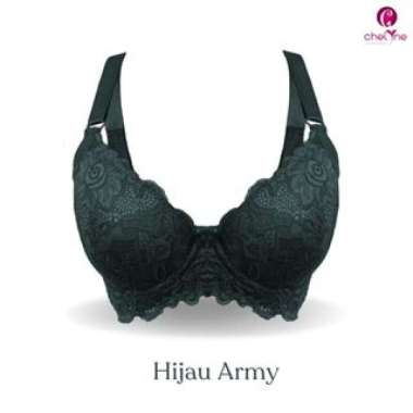Chelyne BH Wanita V3571 Jumbo - Full Cup Bra Full Brukat Dengan Kawat Penyangga - Big Size Bra 38/44