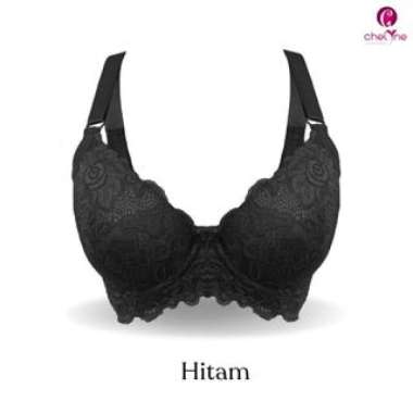 Chelyne BH Wanita V3571 Jumbo - Full Cup Bra Full Brukat Dengan Kawat Penyangga - Big Size Bra 38/44