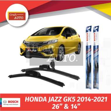 Wiper Honda Jazz GK5 2014 - 2021 Bosch Frameless Depan Sepasang