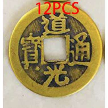 UANG KOIN CHINA KOLEKSI UANG KOIN CHINA UANG COIN RAJA QING 2.4CM 4.2CM Daoguang 12PCS