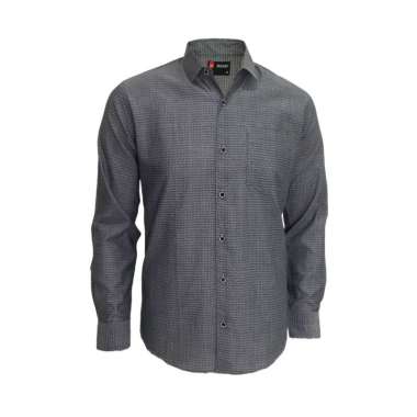 Redcliff Kemeja Pria Polos Panjang Hitam D6BM30026G XXL