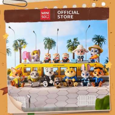 Miniso x Disney Zootopia Collection Sit Nicely Surprise Box Figure Blind Box Kotak Buta Acak