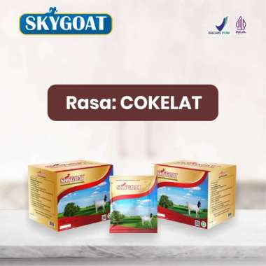 susu kambing skygoat,susu bubuk,susu kambing,susu COKLAT