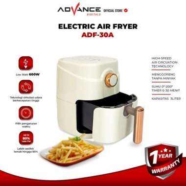 ADVANCE Air fryer Electric hemat listrik ADF-30A kapasitas 3L mesin penggorengan tanpa minyak low wa