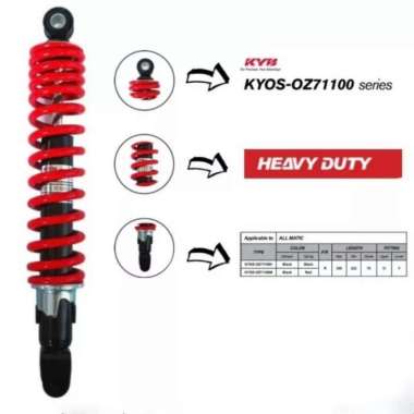 SHOCKBREAKER KAYABA HEAVY DUTY MOTOR BEAT VARIO SCOPY KARBU MIO FINO Merah