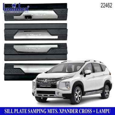 Sill Plate Samping Lampu LED Mitsubishi Xpander Cross Plastik Sillplate X-pander
