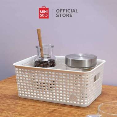 MINISO Keranjang Penyimpanan Kamar Mandi Tempat Kain Multifungsi Kotak Ember Storage Organizer [SBS]