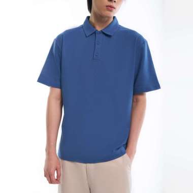 M231 Shift Polo Shirt Pria Pendek Biru 1111C Dewasa-L